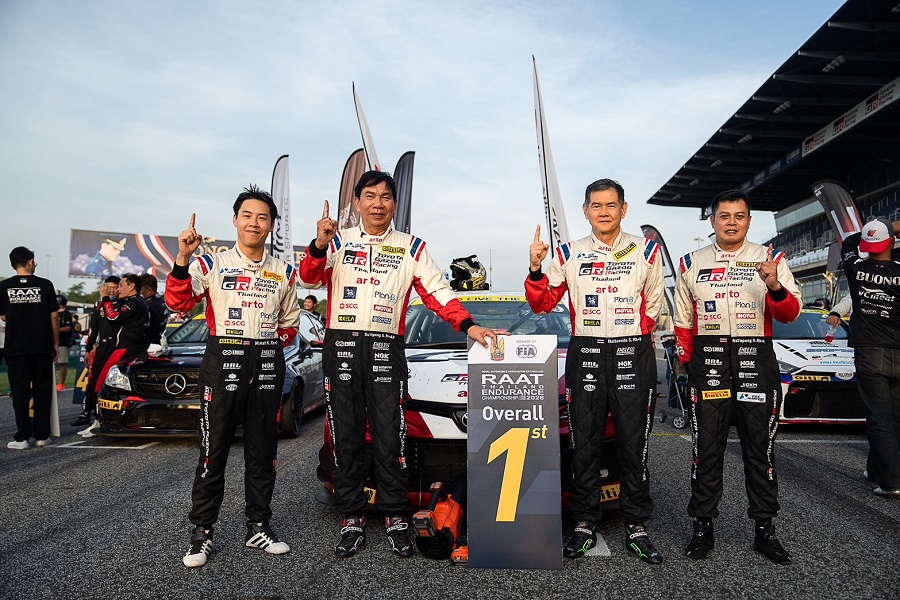 TOYOTA GAZOO Racing Thailand ครองโพเดียมแชมป์ทั้งรุ่น TC2 และ Overall เรซ 2 ในศึก RAAT Thailand Endurance 2026 