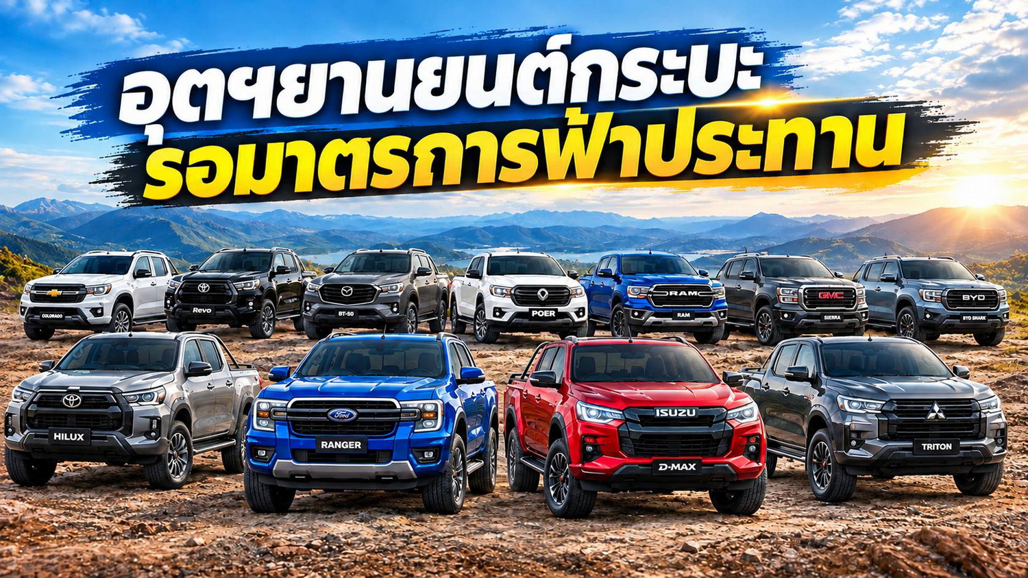 อุตฯ ยานยนต์กระบะ รอมาตรการฟ้าประทาน